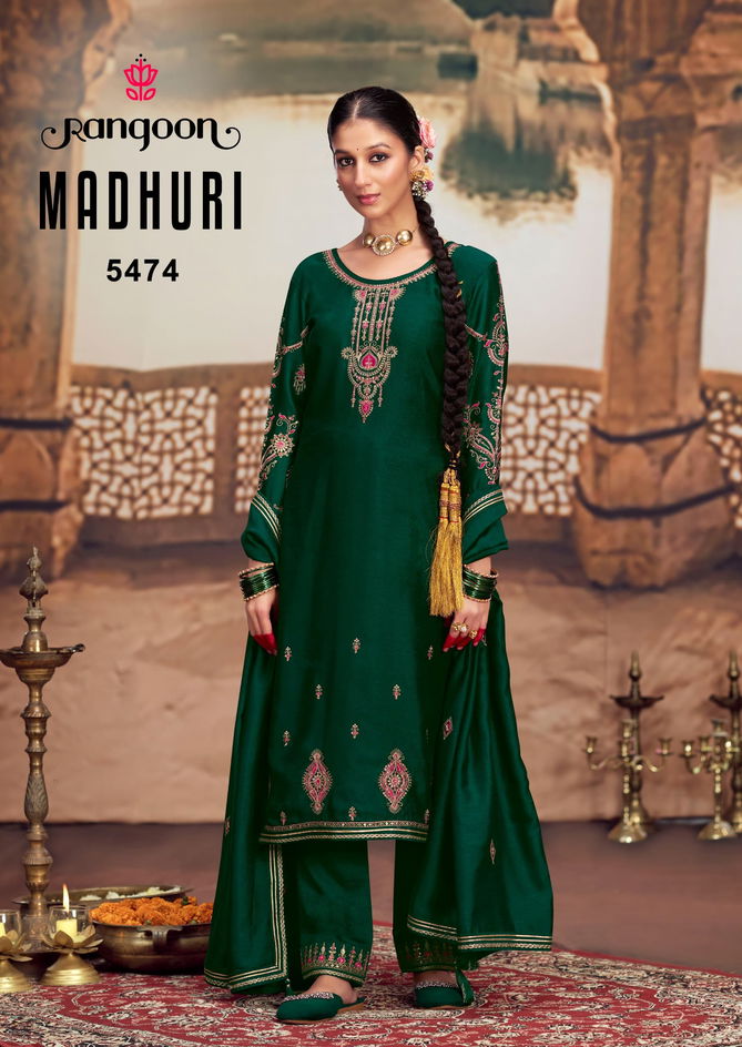 Madhuri By Rangoon Silk Designer Kurti With Bottom Dupatta Wholesale Price In Surat